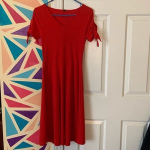 Red Midi Dress